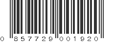 UPC 857729001920