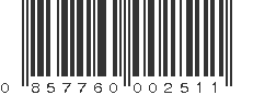 UPC 857760002511