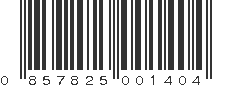 UPC 857825001404