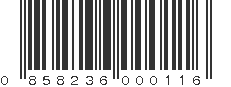 UPC 858236000116