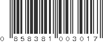 UPC 858381003017