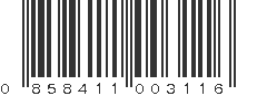 UPC 858411003116