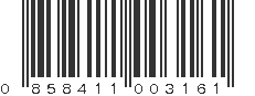 UPC 858411003161