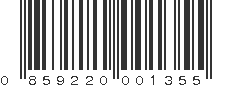 UPC 859220001355