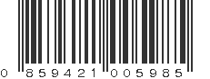 UPC 859421005985