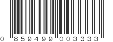 UPC 859499003333