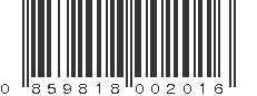 UPC 859818002016