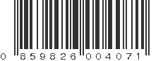 UPC 859826004071