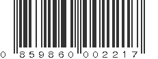 UPC 859860002217