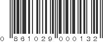 UPC 861029000132