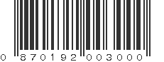 UPC 870192003000