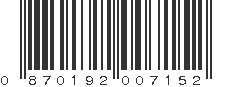 UPC 870192007152