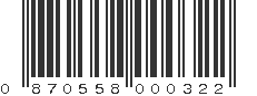 UPC 870558000322