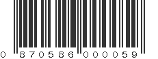 UPC 870586000059