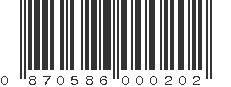 UPC 870586000202