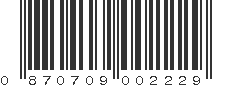 UPC 870709002229