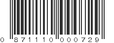 UPC 871110000729