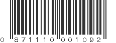 UPC 871110001092