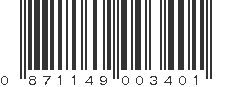 UPC 871149003401