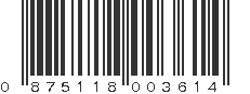 UPC 875118003614