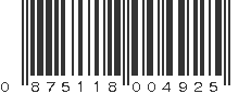 UPC 875118004925