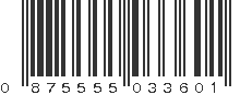 UPC 875555033601