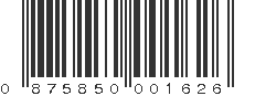 UPC 875850001626