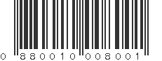 UPC 880010008001