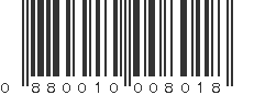 UPC 880010008018