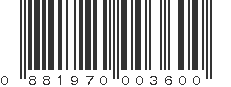 UPC 881970003600