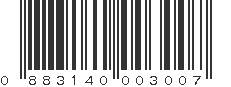 UPC 883140003007