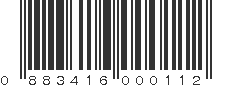 UPC 883416000112