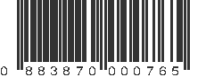 UPC 883870000765