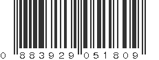 UPC 883929051809