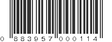 UPC 883957000114