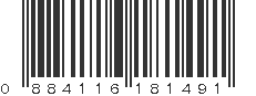 UPC 884116181491