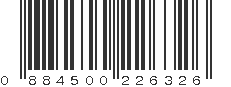 UPC 884500226326