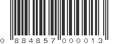 UPC 884857000013