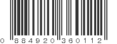 UPC 884920360112