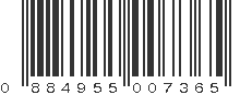 UPC 884955007365