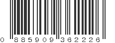 UPC 885909362226