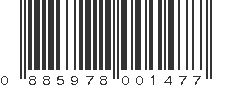 UPC 885978001477