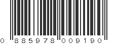 UPC 885978009190