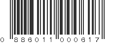 UPC 886011000617