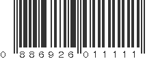 UPC 886926011111