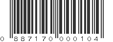 UPC 887170000104