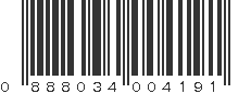 UPC 888034004191