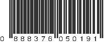 UPC 888376050191