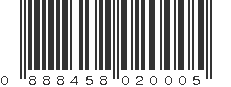 UPC 888458020005