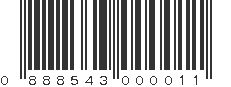 UPC 888543000011